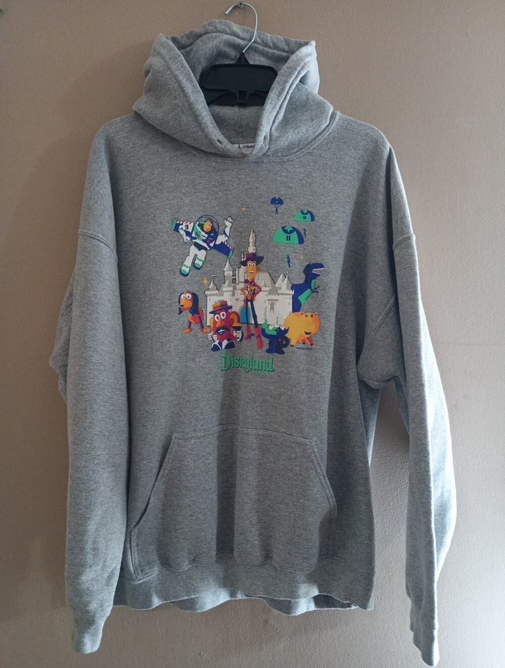 Disney Parks toy story hoodie XL gray